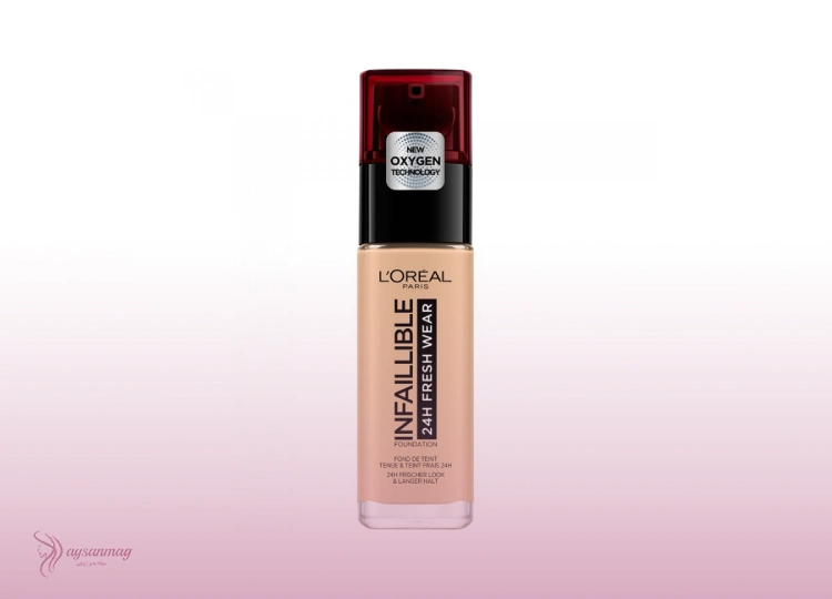 کرم گریم خوب لورآل اینفیلبل (LÓREAL Infailible 24h، بهترین کرم پودر گریم عروس